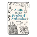 Book cover of 'Allora and the Puzzles of Archimedes' by Sarah Allen with illustrations and text.