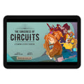 Tablet displaying the cover of 'The Sorceress of Circuits' on a white background