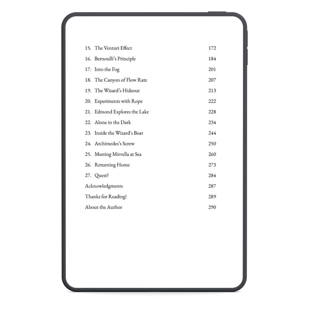 The second page of the table of contents showing 27 chapters