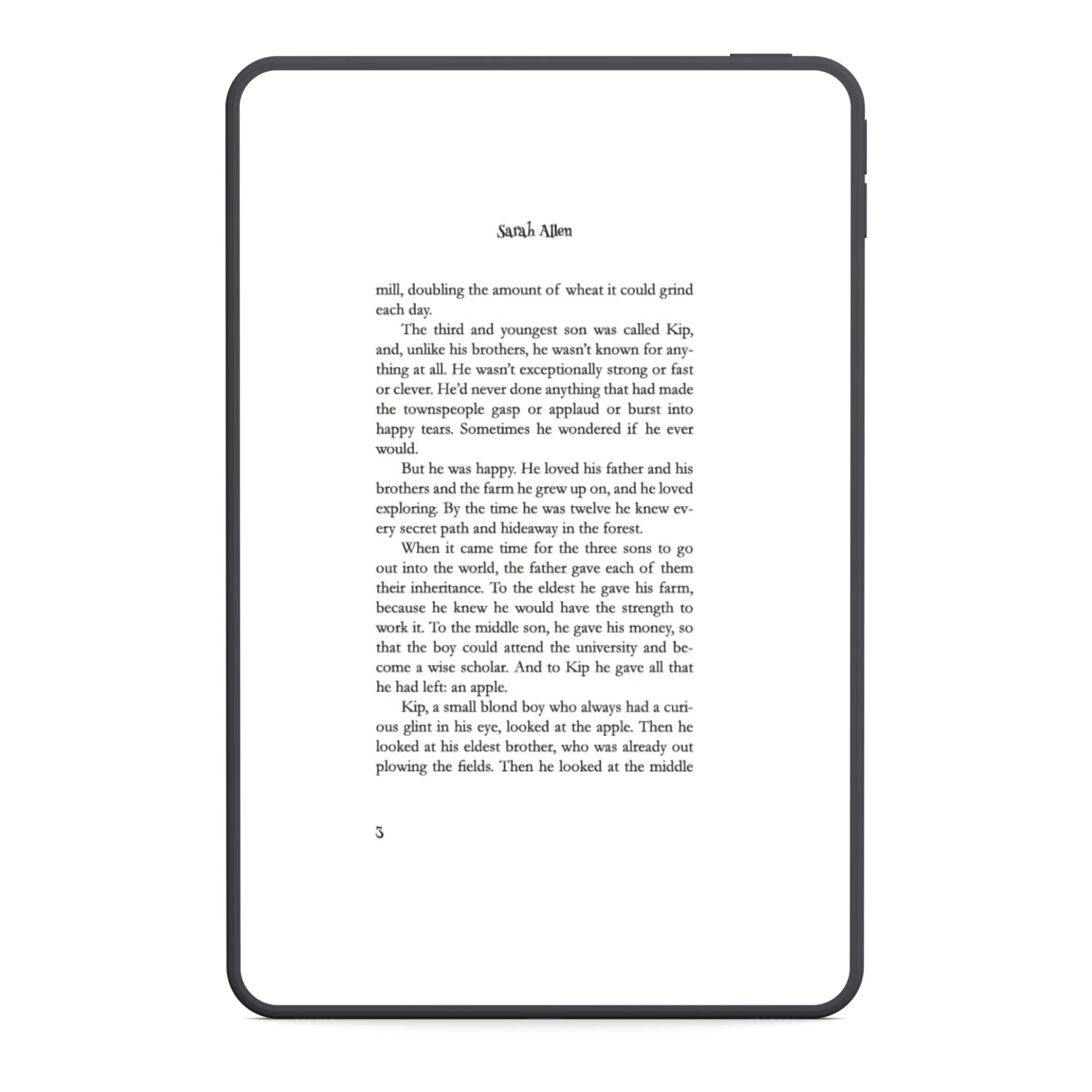 Digital book page displayed on a screen with a black border