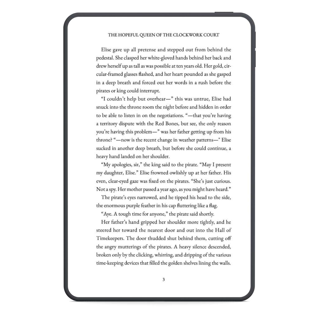 a screen full of text on a ereader
