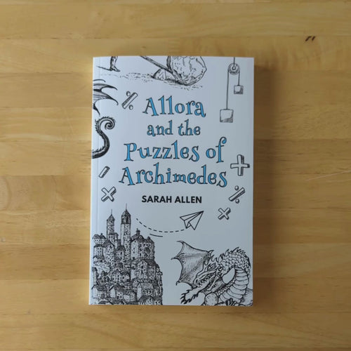 a video of hands flipping through allora showing a few black and white illustrations